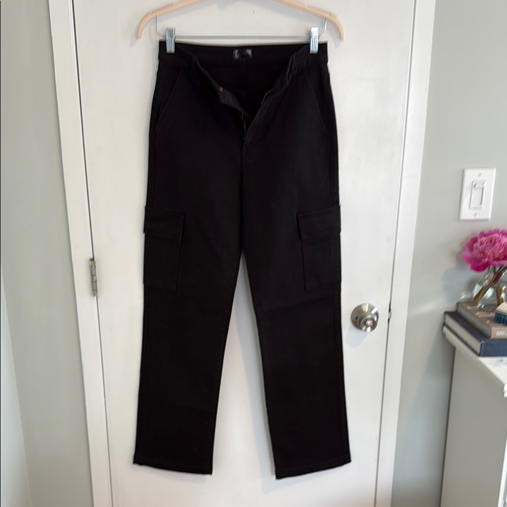 MOTHER Black Cargo Pants with Classic Silhouette